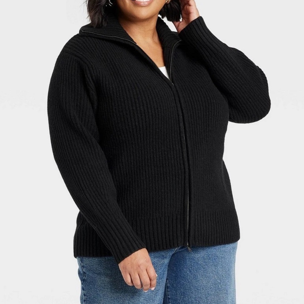 Ava & Viv Black Full Zip Jacket